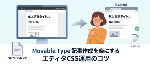 MovableTypeの記事作成を楽にするエディタCSS運用のコツ